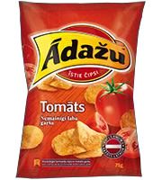 0022355 Adazu Crisps With Tomato Flavour Tomatu160g In Box 18