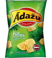 0022380 Adazu Crisps With Dill Flavour Dilles160g In Box 18