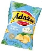 0023672 Adazu Crisps Sourcream And Spring Onion 160g Box 18