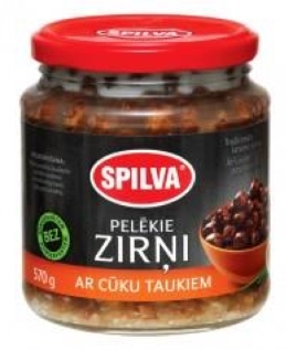 0024197 Spilva Grey Peas With Pork Fat 580ml Box6