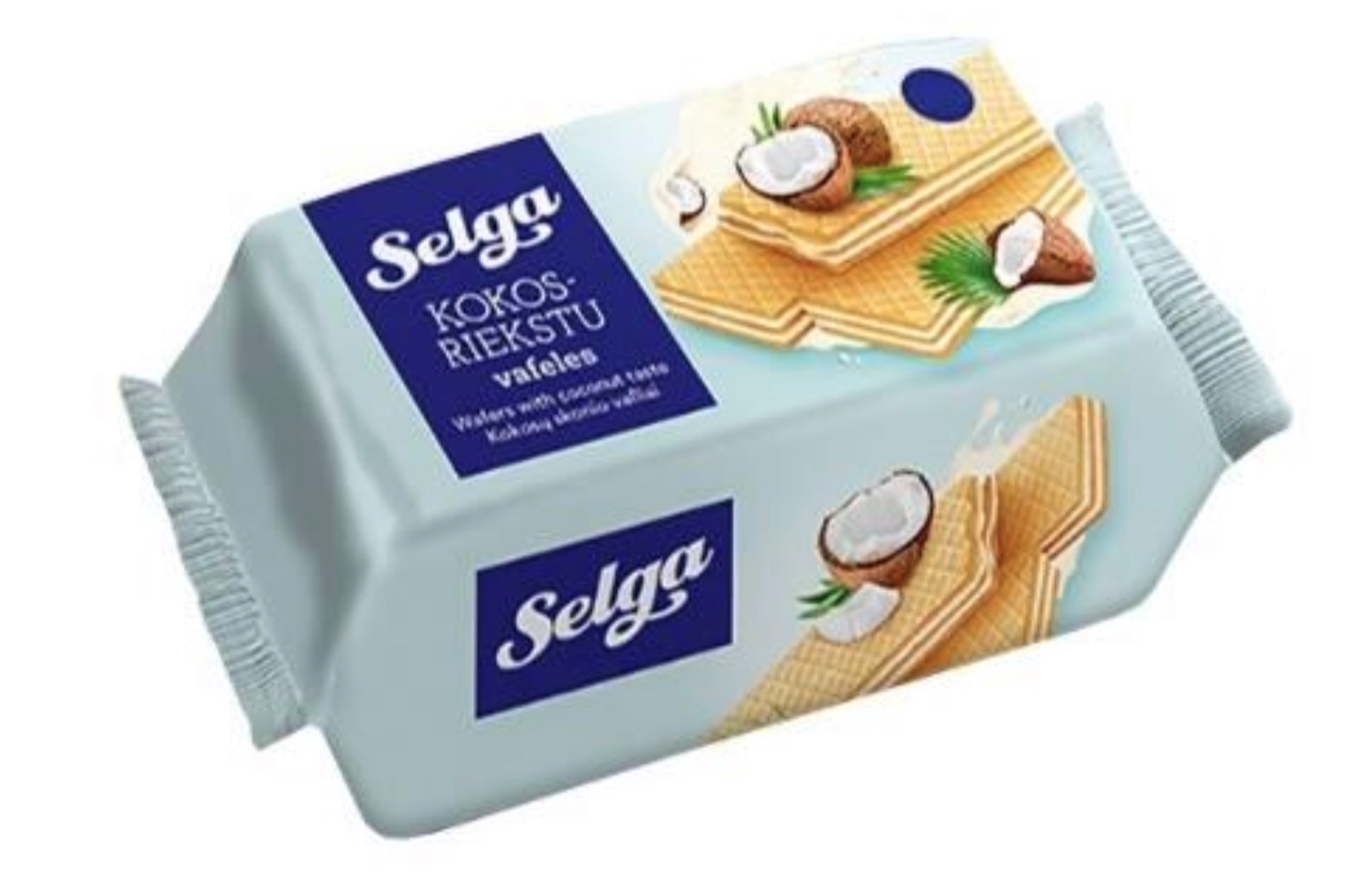 0024922 Laima Wafers Selga With Coconut Taste 180g Box14