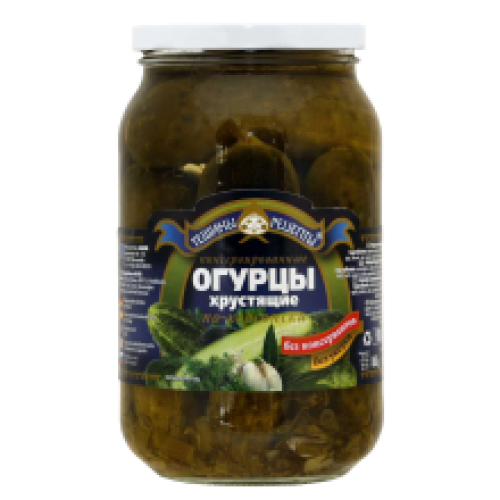 Teshchiny Recepty Xrustiashchyje Po Heronski Cucumbers 900ml 500x500