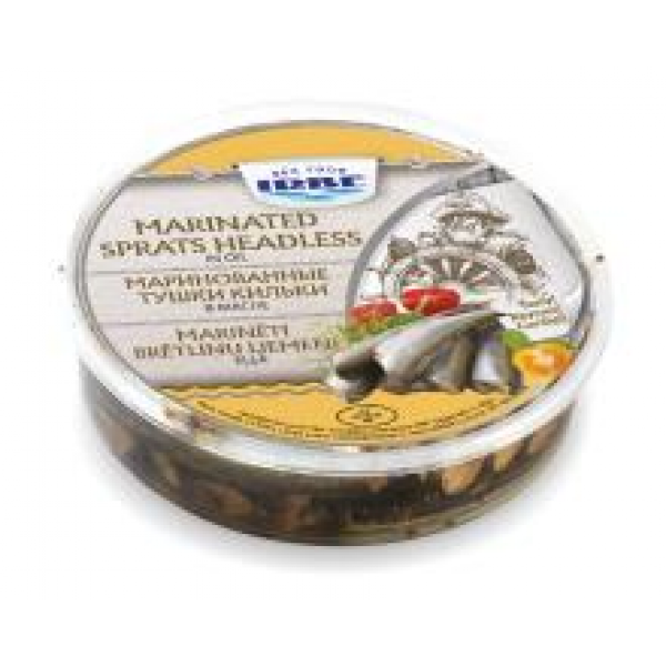 Irbe Marinated Headless Sprats In Oil 260g 600x600