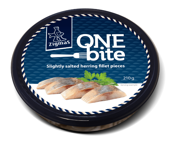 0010236 One Bite Slightly Salted Herring Fillet 210g 550