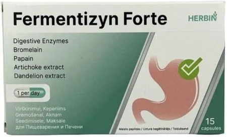 P Herbin Fermentizyn Forte Enzymy Roslinne 15kaps