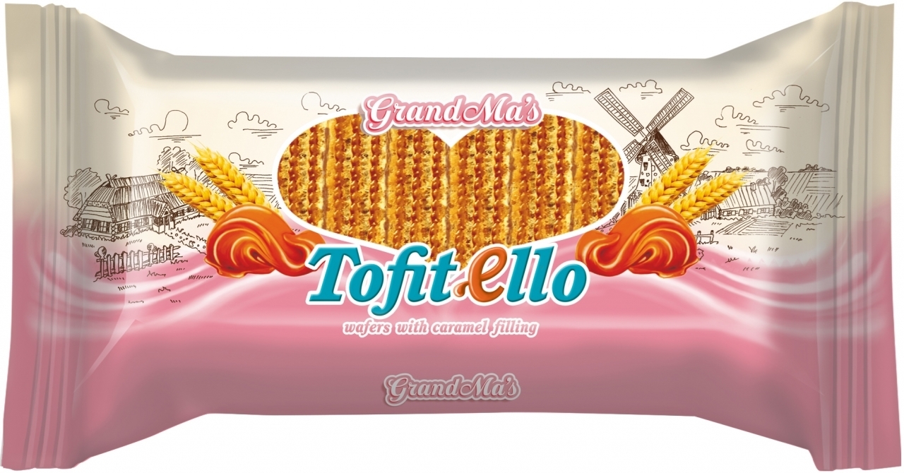 0025365 Granex Waffles With Caramel Filling Tofitello 440g Box12
