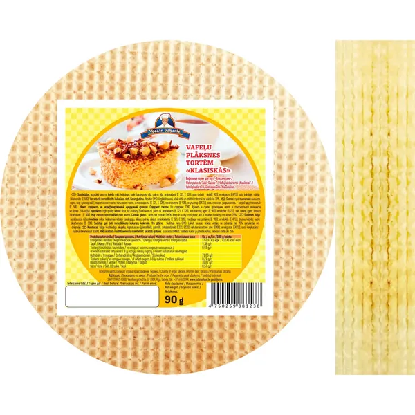 Vafelu Plakstortem Vecais Bekeris Klasis90g