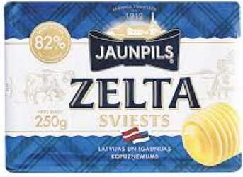 Jaunpils Saldkrejuma Sviests Zelta 82 250 G 1455089942
