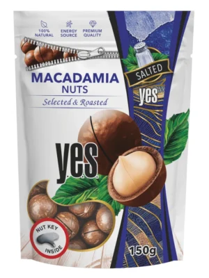 0013397 Salted Macadamia Nuts In Pre Cut Shell 150g