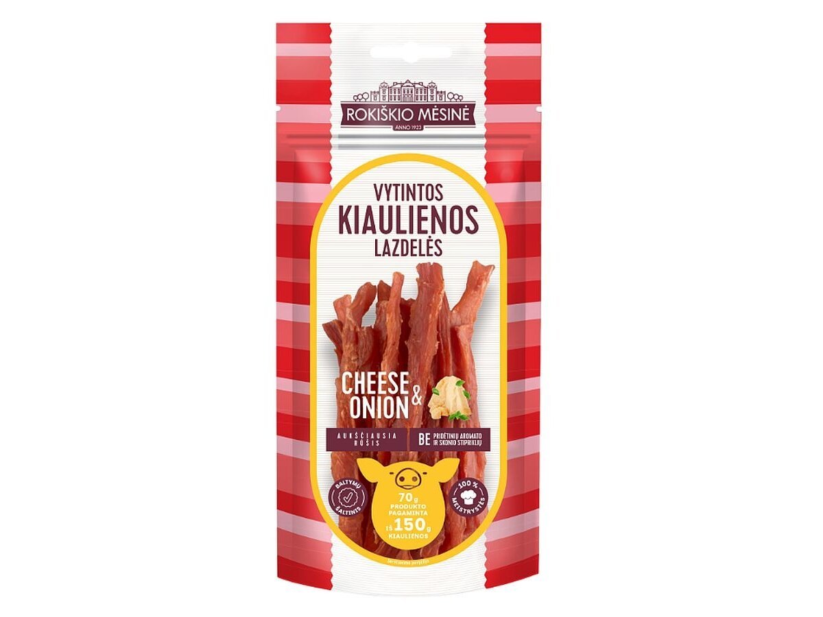 Vytintos Kiaulienos Lazdeles Cheese Onion 70 G 1
