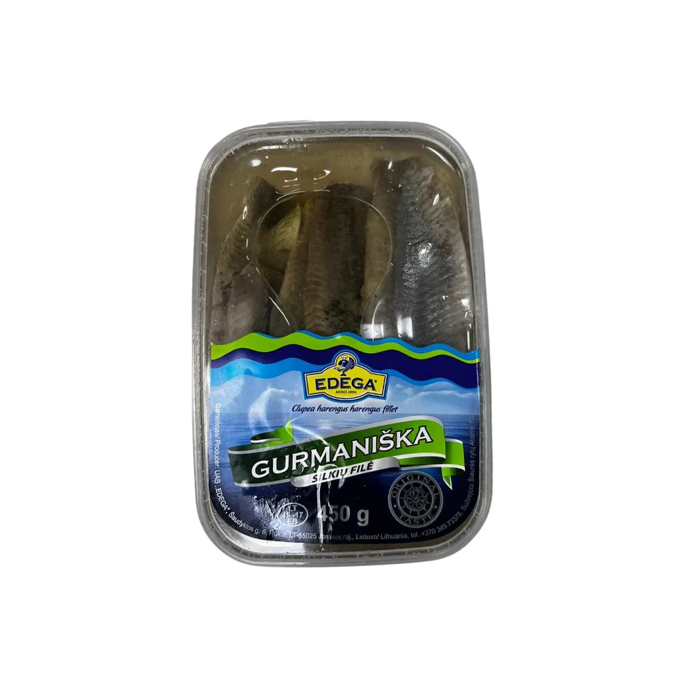 Saltedherringfilletinoilgurmaniskaedega450g