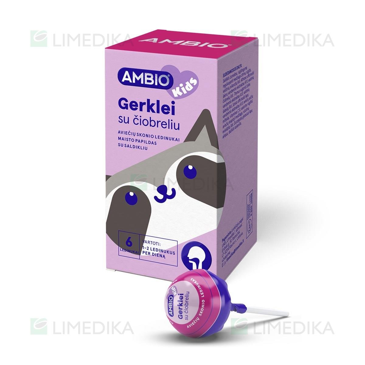 0047998 Ambio Kids Gerklei Su Ciobreliu 6 Avieciu Skonio Ledinukai Ant Pagaliuko